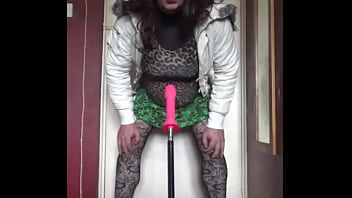 Preview 3 of Sxs Teenagers - bisexual crossdresser wants to be filmed while getting his anal pussy fucked by a real cock instead of this dildo machine fucking him part 2