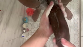 Preview 4 of Leasbin Mom Daughter - Be a good girl and clean daddy dick !! Your such a sexy little bitch ! 18yo stepdaughter masturbates black stepdad huge cock
