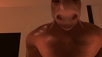 Preview 1 of Lebian Gym - POV: getting fucked by a horse