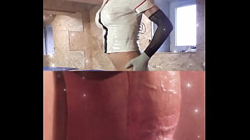 Preview 2 of Body Paint Cfnm Softcore - Analana Eden part 3.1 the naughty nurse 1 - warm up