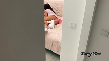 Preview 1 of Tina Blade First Scat - Hard fucked stepsister&#039_s tight pussy and cum on her panties