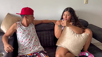 Preview 1 of Brazzers Nude Fucking - Desvisto a mi timida hermanastra para chuparle sus grandes pechos y echarle&nbsp_mi&nbsp_leche&nbsp_ah&iacute_.