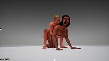 Preview 2 of M Lteci Porna - Cute Guy Mates With Ebony Amazonian | 3D Porn Wild Life