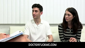 Preview 1 of Lesban Big Ass - DoctorFuckMe  - Stepsiblings Corra Cox and Nick Strokes having a theraphy session with Dr Kenzie Love