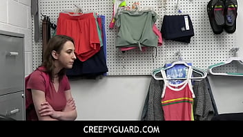 Preview 1 of Femdom Forced Group Piss Drink - CreepyGuard  - Tristan Summers gave officer Giovanni Francesco a nice fuck in the office