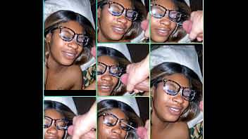 Preview 1 of Russian Lilu - Cute brownskin ebony teen gets cum across her face