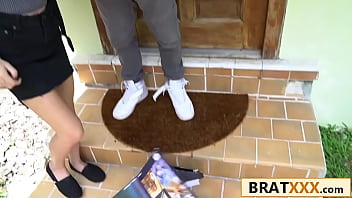 Preview 1 of Indian Girls Nxx - Cute Nerdy Brace-faced Teen Fucked By Her Best Friend&#039_s Stepbrother (Kharlie Stone)
