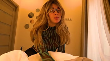 Preview 2 of Old Man Panteis - stepmom teaches me how to fuck in pantyhose