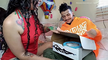 Preview 1 of Boobs Sex Vdo - Surprise birthday party made my  stepbrother