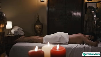 Preview 1 of Xxx Video Sax Bipe - Busty brunette tranny babe Eva Maxim massage and anal sex