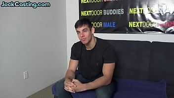 Preview 2 of Rides Butttoy - Solo handsome stud with tattoo wanks cock on casting