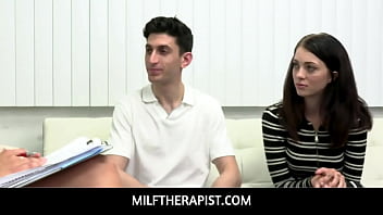 Preview 1 of Blezzer Xx - MilfTherapist  -  Stepsiblings Corra Cox and Nick Strokes have a therapy session with Dr. Kenzie Love which leads all three of them to get naked