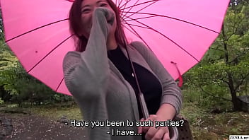 Preview 1 of G String White - Pale and voluptuous mature Japanese wife onsen vacation