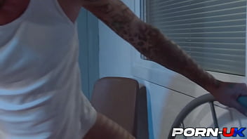 Preview 4 of Fernanda Abr O - Depraved British Prison Guard Candi Blows Fucks The Inmate
