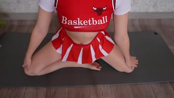 Preview 3 of Facial Backbend - Cheerleader stretching!