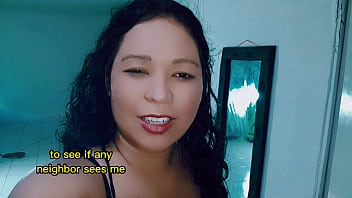Preview 1 of Ester Ass - I&#039_m excited and eager to be fucked,  my wet pussy is very hot,  I masturbate at the street door,  to see if some stranger comes to fuck me. DeisyYeraldine | JOI | Hotwife | Latina (Subtitles english)