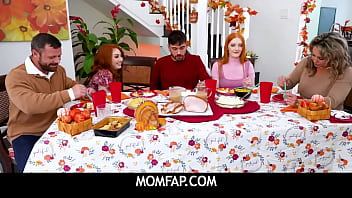 Preview 3 of Bailey Blue Orgy - MomFap  -  A Thanksgiving Tie Breaker Arietta Adams ,  Cherry Fae ,  Misty Meaner ,  Nade Nasty ,  Sgt Miles