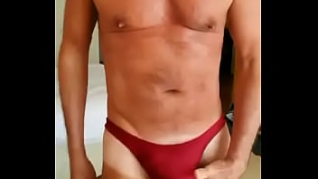 Preview 4 of Kamasuterr Sex Video - Pervy PapiFachero always travels with a few thongs! I bought this one new for my trip to California and Mexico,  it&#039_s red ...