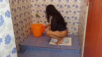 Preview 1 of Stripping News Casters - maid ko toilet ka andar chuda jab vo pesab kar rhi thi,  Real hindi Dirty HD Porn Sex