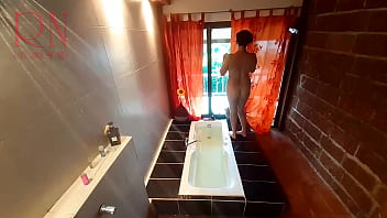 Preview 1 of Xxxx Wwv - Peep. Voyeur. Housewife washes in the shower with soap,  shaves her pussy in the bath. 2 1