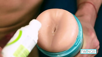 Preview 3 of Black Nigro Girl Sex Videoboy - Horny Dude Luke A Fucks His Fleshlight Just Before Cumming On Her Abs!