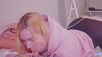 Preview 2 of Anal Creampie Tushy - My step sister wanted to go for a walk with a leash in her ass,  so I had to fuck her before she go. She&#039_s like a cute sex-pet - needs cum and anal stretching.