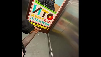 Preview 2 of Xxx Sixy Viodo - Bbc in Public Elevator opening the door  (Almost Caught)