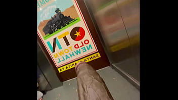 Preview 4 of Xxx Sixy Viodo - Bbc in Public Elevator opening the door  (Almost Caught)