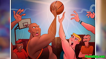Preview 2 of Two Girls One Boy And Tour Sex - Astros do Basquete - Pau no cu dos perdedores... Parte 01