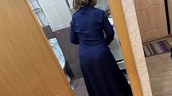 Preview 1 of My Big Vids Pornload - It&#039_s perfect to bend over in the bathroom to get a dick in the ass for anal sex with a MILF