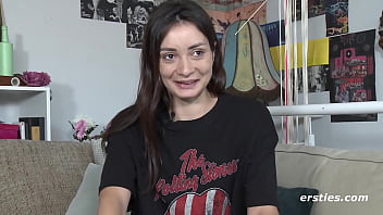 Preview 1 of Pakistani Actor Xxx Video - Ersties - Sexy Brunette Babe Plays With Herself Before Using the Magic Wand