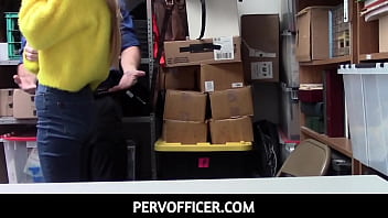 Preview 1 of Pijat Home - PervOfficer-Perfect Tits Teen Sucking Guard&#039_s Cock