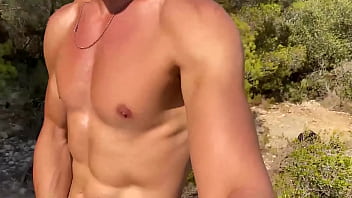 Preview 3 of Bhabi Bra Xx - Hot guy doing Naked hiking and Public masturbation