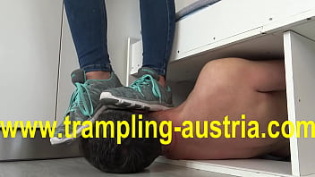 Preview 2 of Bali Girl First Time Anal - sneaker t r a m p l i n g