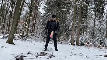 Preview 3 of Sanil Sex - BLACKLEATHERHANDS WITH MONSTERDILDO