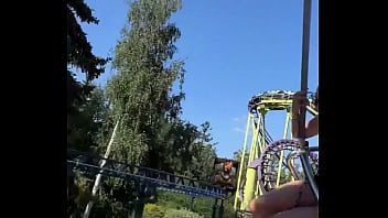 Preview 1 of Pakistani Chubbys - Public Blowjob in the Ferris Wheel