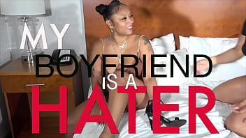 Preview 1 of 3some In Taxi - YOUR BOYFRIEND IS A HATER