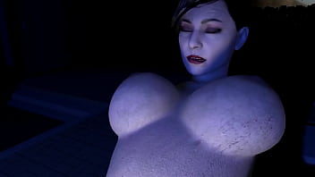Preview 4 of Sixy Sunileuan - Alcina Dimitrescu Reverse Cowgirl | Resident Evil Village Hentai Parody