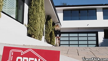Preview 1 of Lesbian Larki To Larki - Flirty Summer Col swallow trans Gracie Jane warm cum. Gracie,  a realtor,  goes to greet Summer,  leads her inside and start chatting. Gracie,  flirtily saying she&#039_s more interested in Gracie than the house.