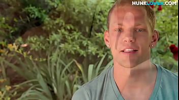 Preview 1 of Sex With 50 Men - Shaven stud solo stroking his big shaft in outdoor jacuzzi