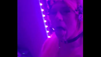 Preview 4 of Hot Vum - Femkittenboy gagging on cock while getting face fucked