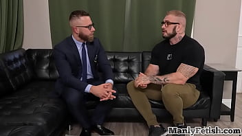 Preview 1 of Uh American Xxx Video - Massive mesmerized hunk gets fucked by his counselor