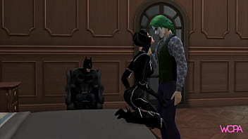 Preview 1 of Hindi Sexey Vedeo - [TRAILER] Batman Horn. Joker having sex with Catwoman in front of Batman