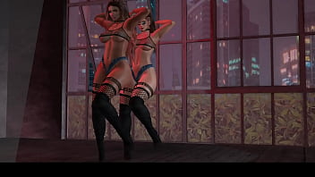 Preview 2 of Ass Chill - Alexxa and Jenn Dance Video