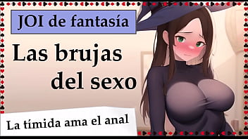 Preview 1 of Hot Xxxl Prone Bigg Tice - Las brujas del sexo. Brujita timida ama el anal. JOI COMPLETO en espa&ntilde_ol.