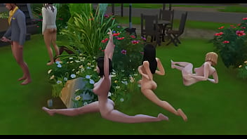 Preview 3 of Sunny Leone Boy Xxxxbf - A group of exhibitionists in a park - Part 1