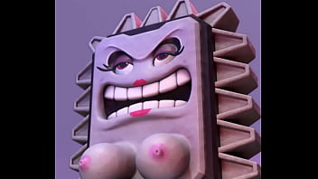 Preview 2 of Franaise A - Thwompette monster girl riding dildo by Shadow Ball