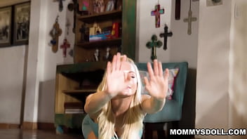 Preview 1 of Mom Sleep Japann Fuck Son - This is Yogasms! Serene&#039_s flexibility is incredible! That arch,  OMG! Looked so incredibly delicious when Jazlyn Ray tongue fucked Serene in this scene!