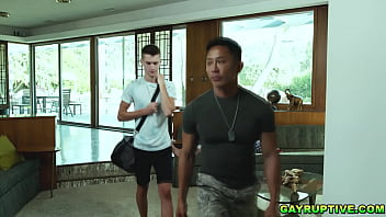 Preview 2 of Ucum Ngentot - Gayruptive.com - Army recruiter recruits Trevor Harris - a homeless eighteen-year-old gay twink who needs a place to stay,  and who does whatever it takes to get shelter!