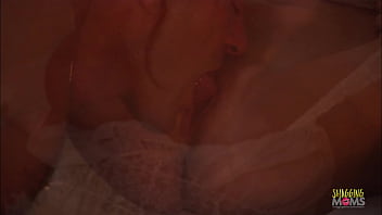 Preview 3 of Brenton Thwaites - Busty blonde MILF fucking with a friend on the stairs